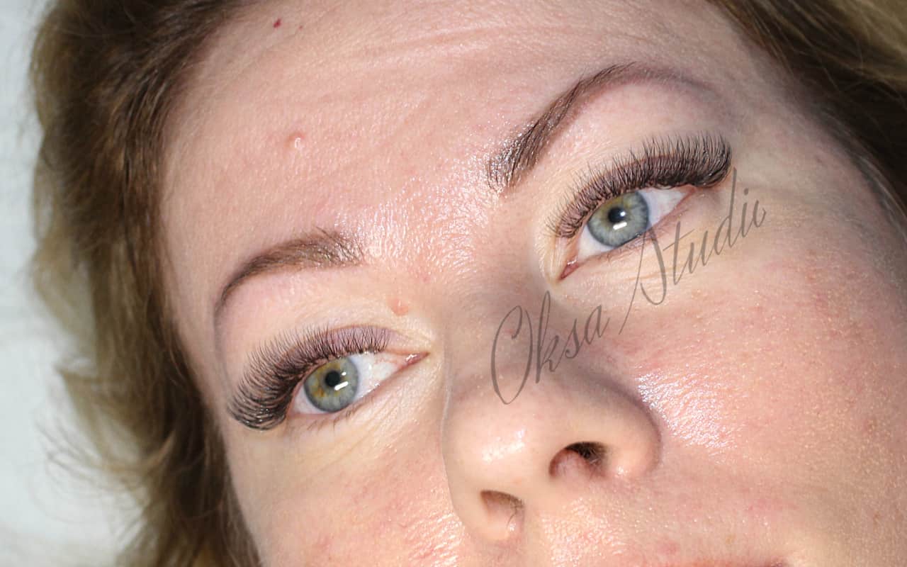 Объемное наращивание ресниц 05.06.2017